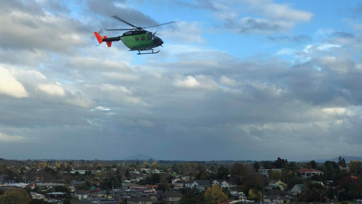 View out of the hospital window